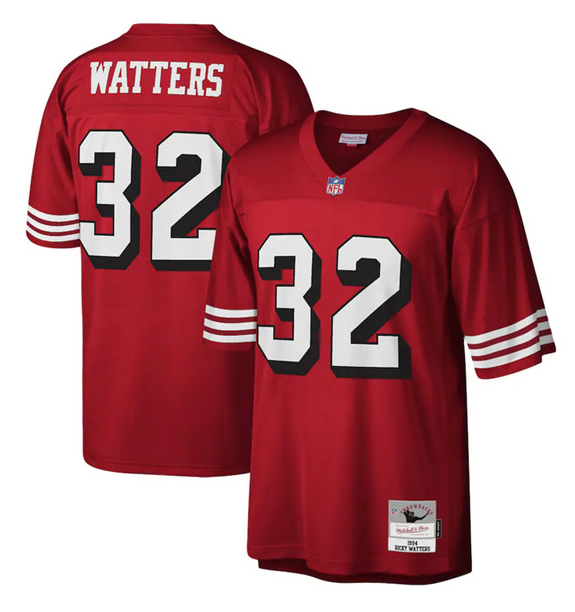 Men's San Francisco 49ers #32 Ricky WattersRed Stitched NFL Jersey Men's San Francisco 49ers #32 Ricky WattersRed Stitched NFL Jersey